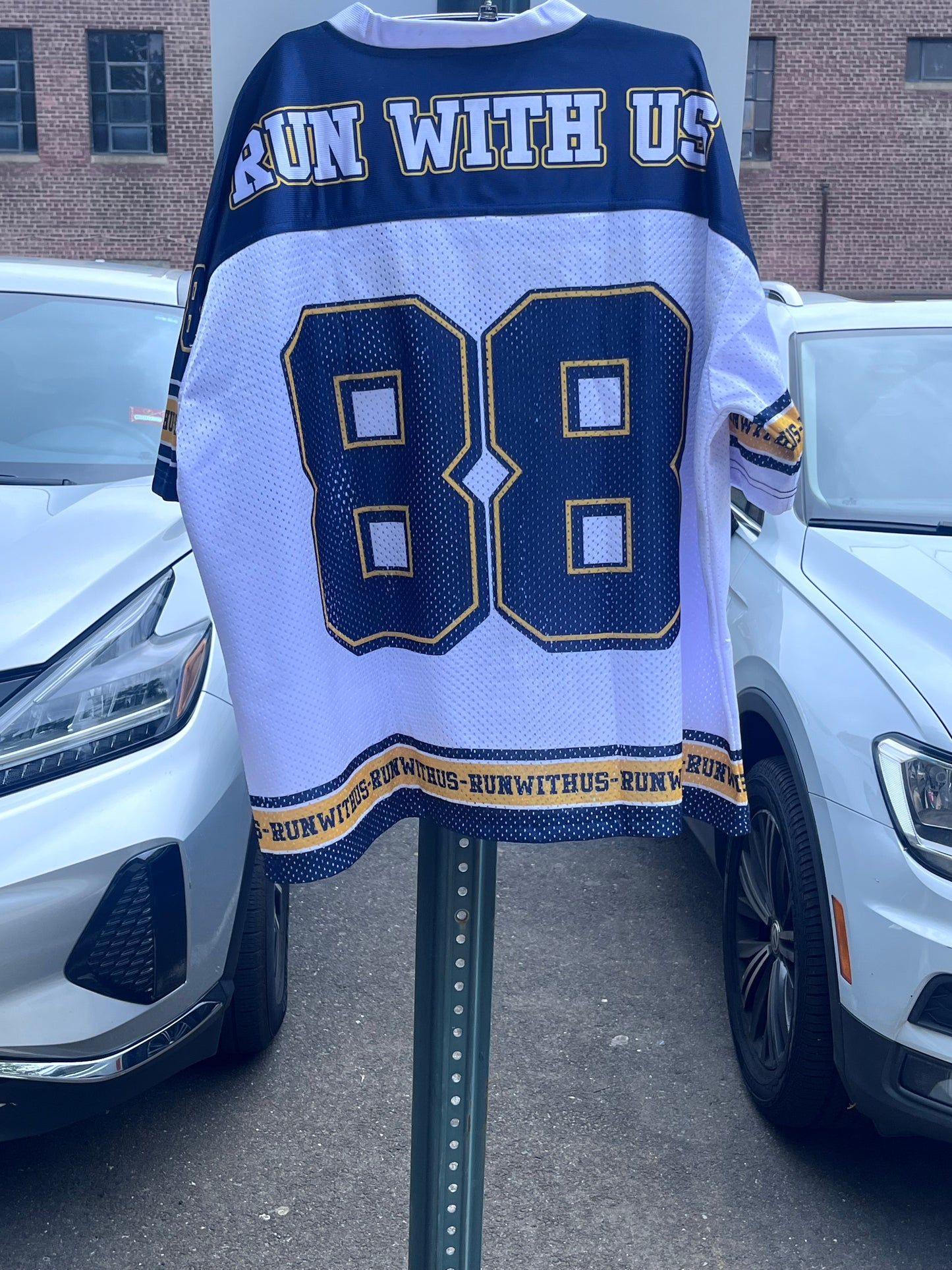 Run with us football Jersey