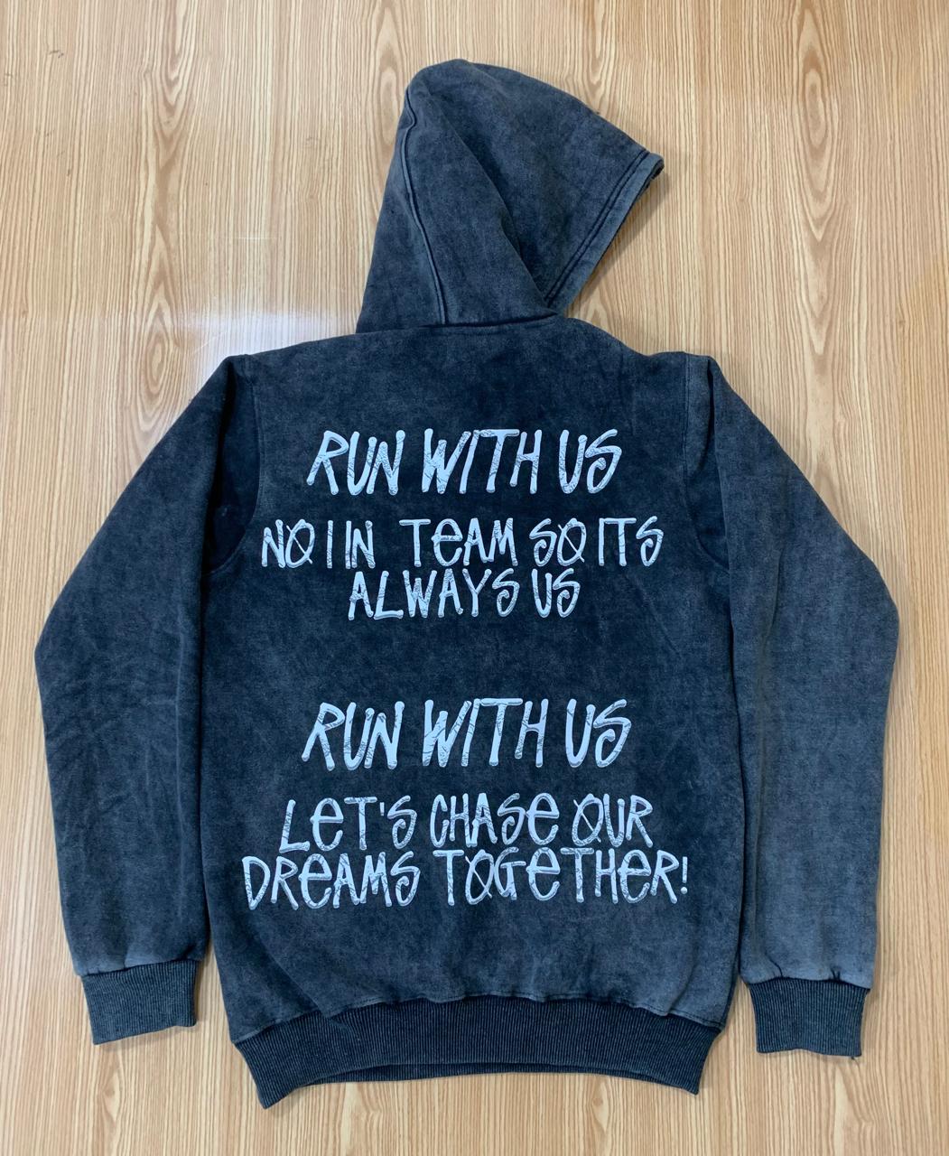 Run with us BLACK WOMEN HAIRSTYLE HOODIE