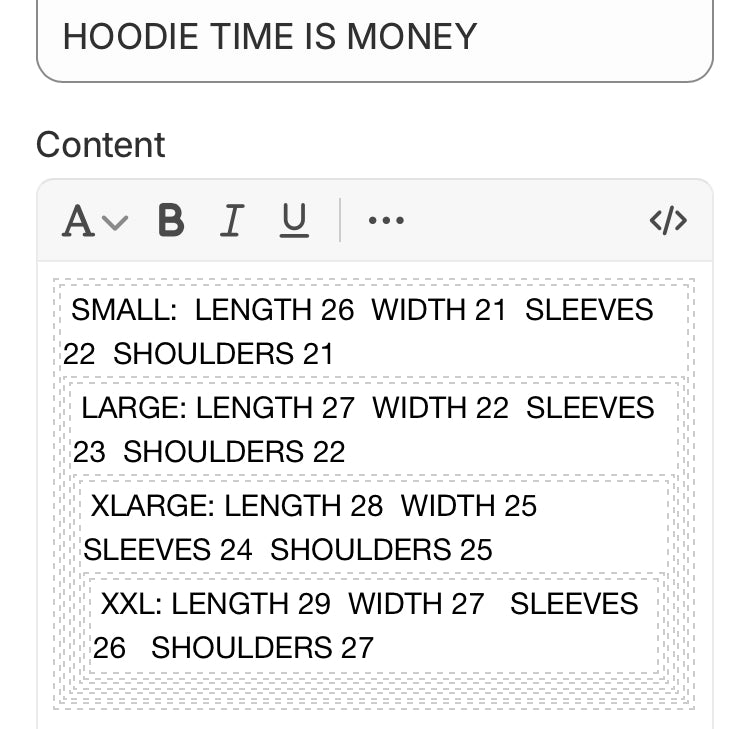 HOODIE TIME IS MONEY