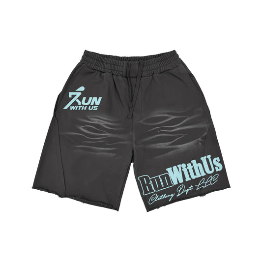 RUN WITH US, MEMBERS ONLY-STREETWEAR shorts