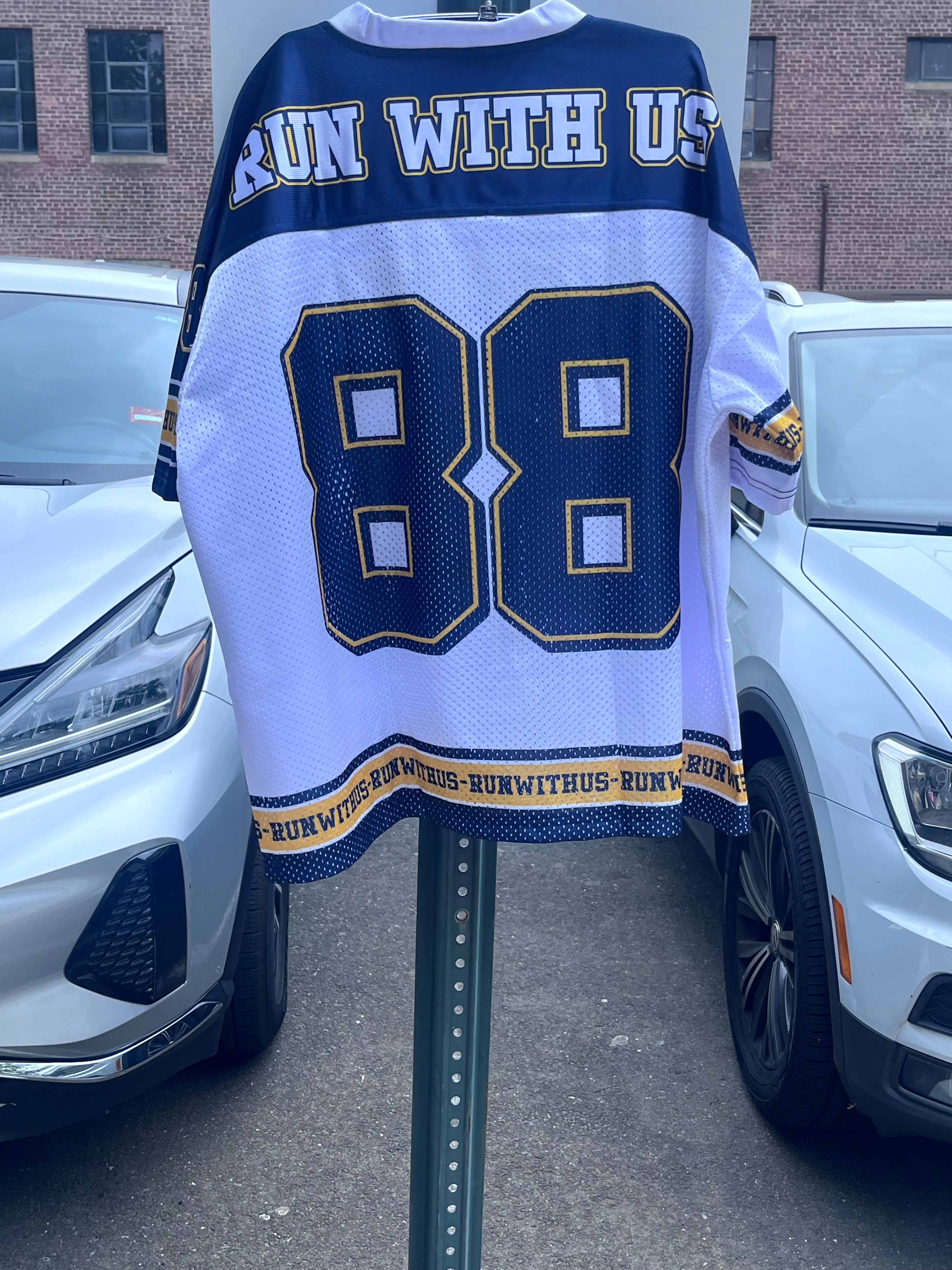 Run with us football Jersey