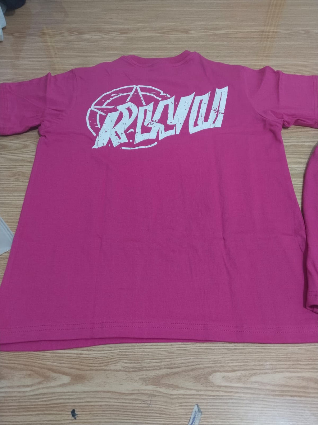 A Run with us pink rhinestone shirt