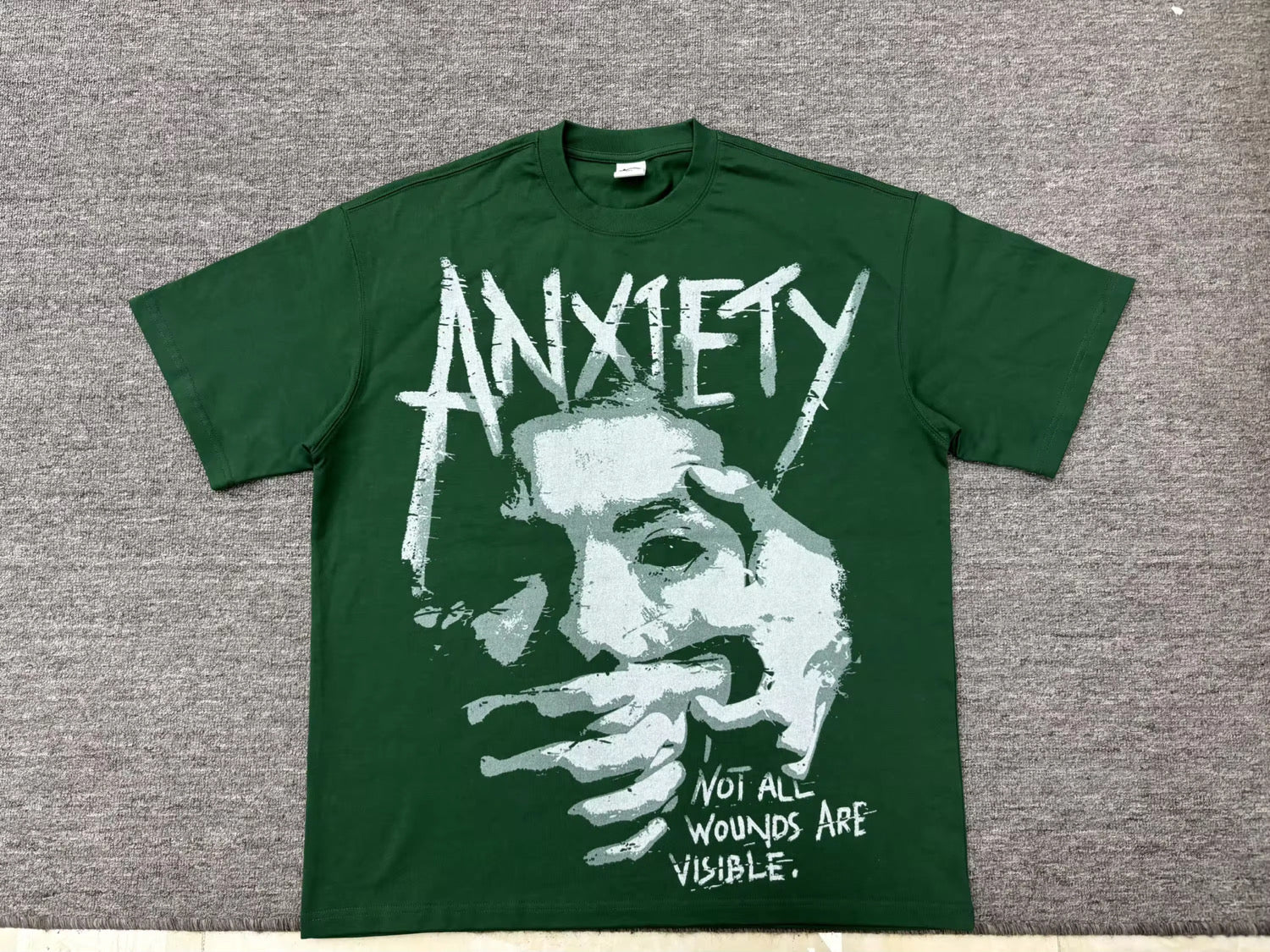 Run with us anxiety green