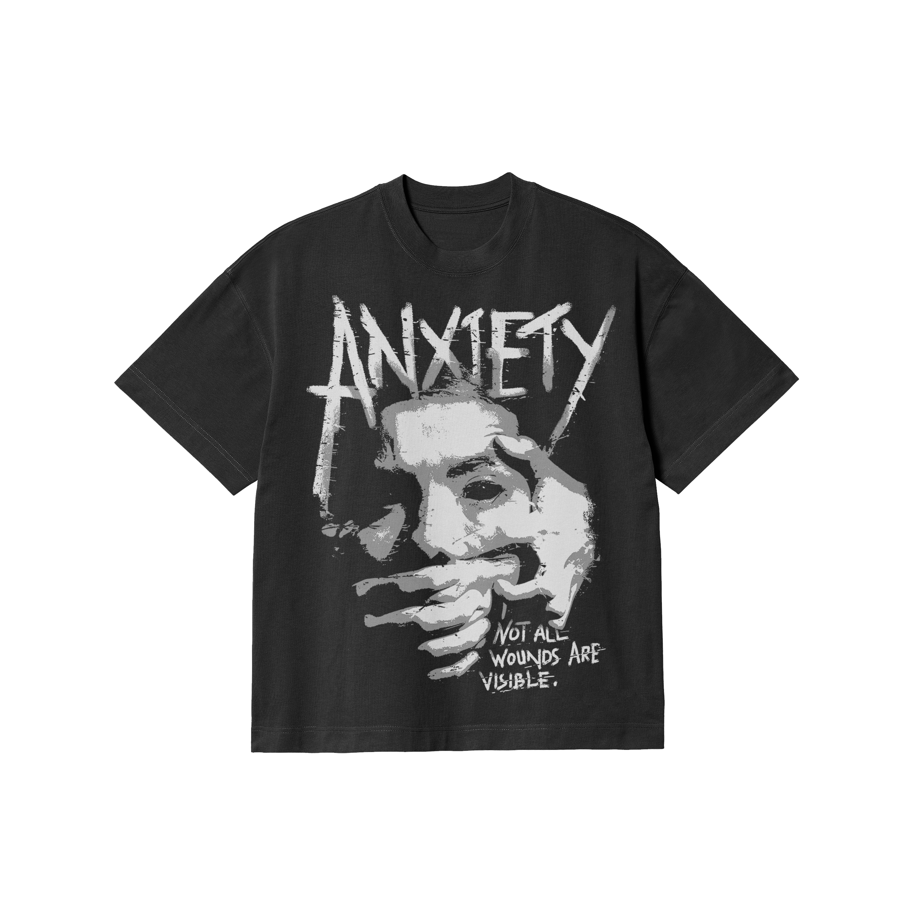 Run with us anxiety t-shirt