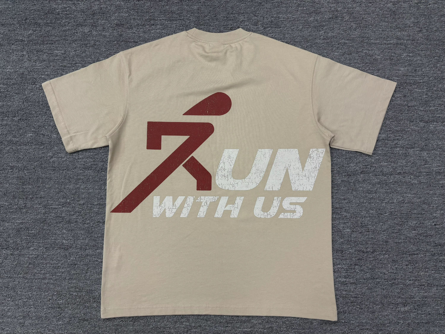 A Run with us astronaut tee