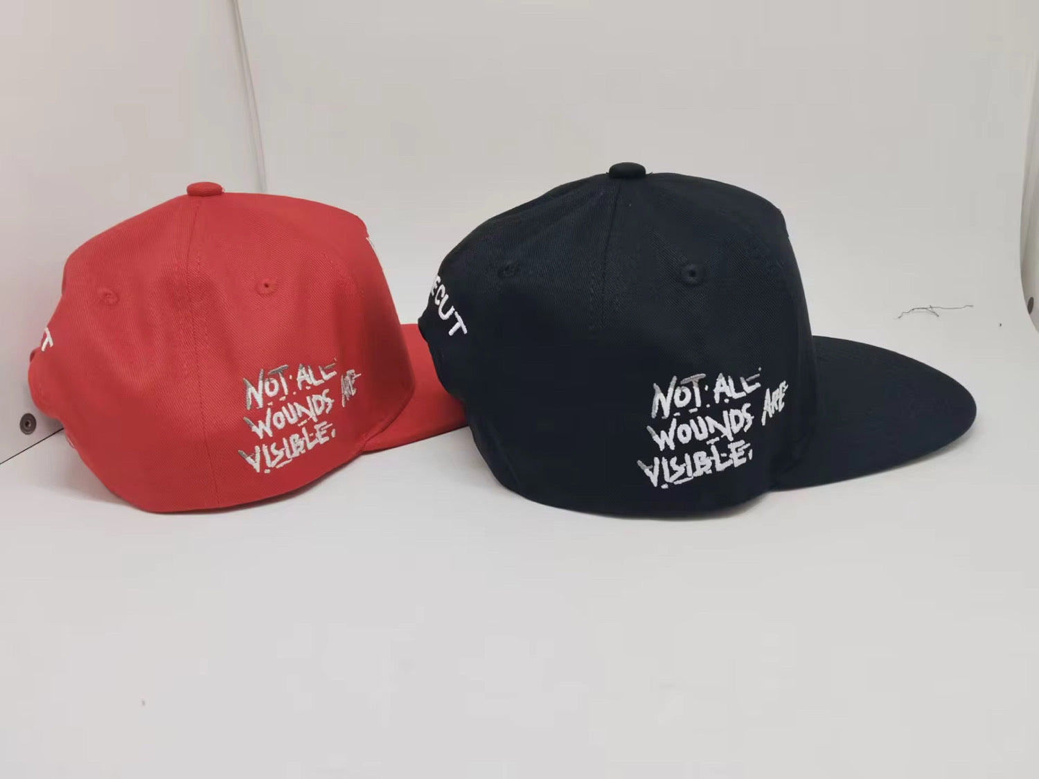 Red Anxiety snap back embroidery
