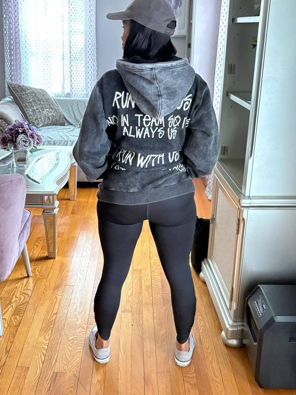 Run with us BLACK WOMEN HAIRSTYLE HOODIE