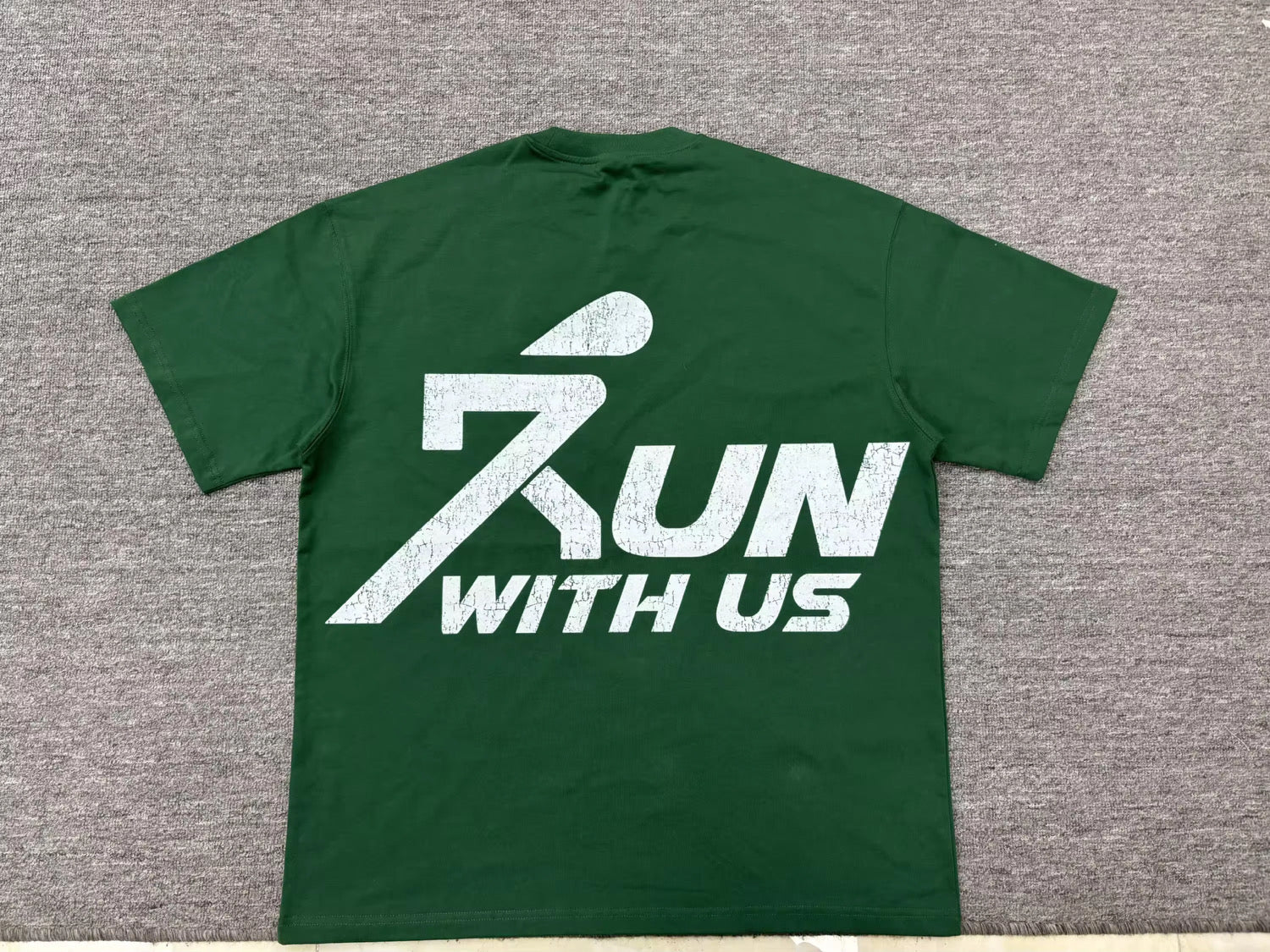 Run with us anxiety green