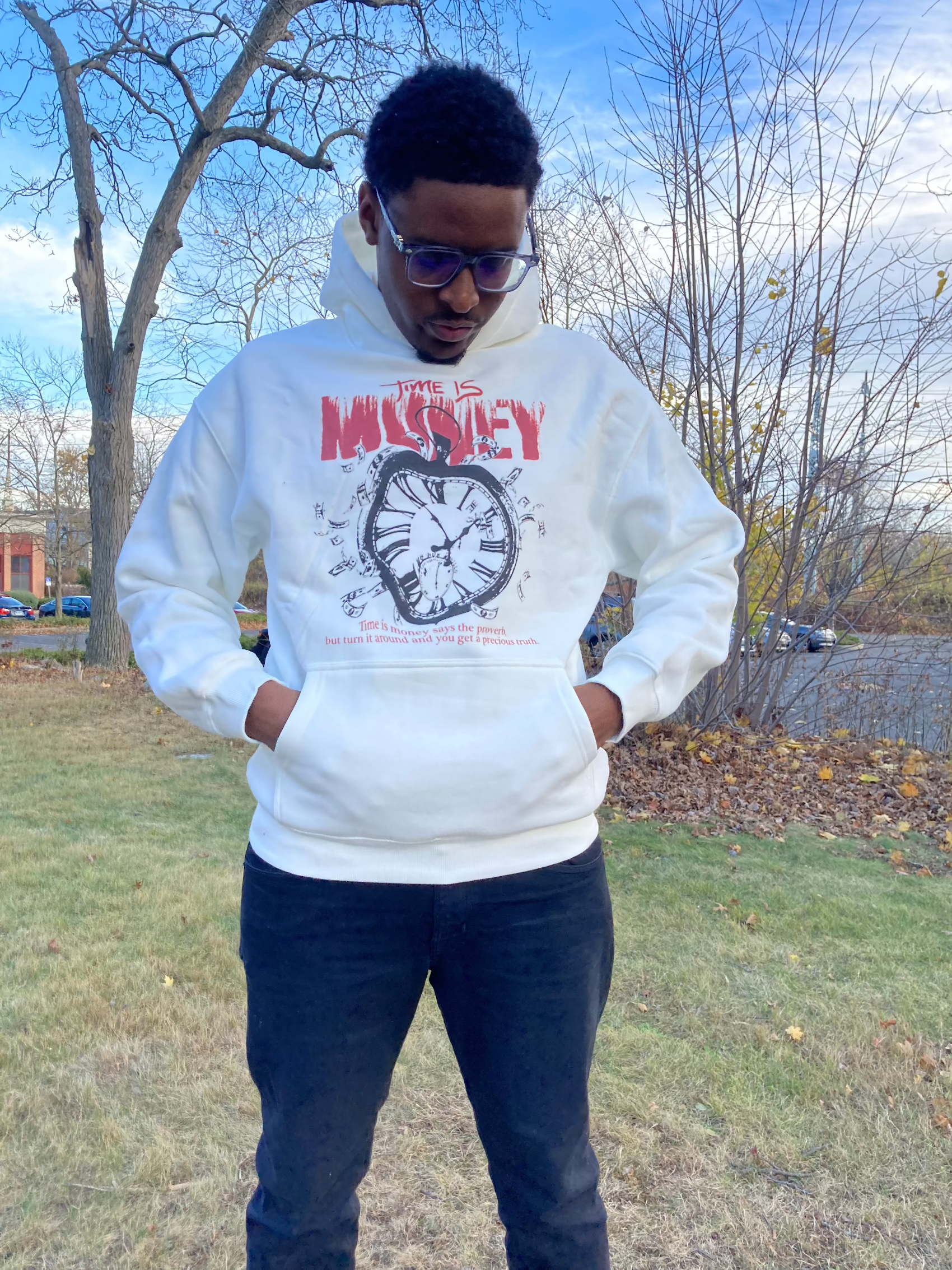 Run with us HOODIE TIME IS MONEY