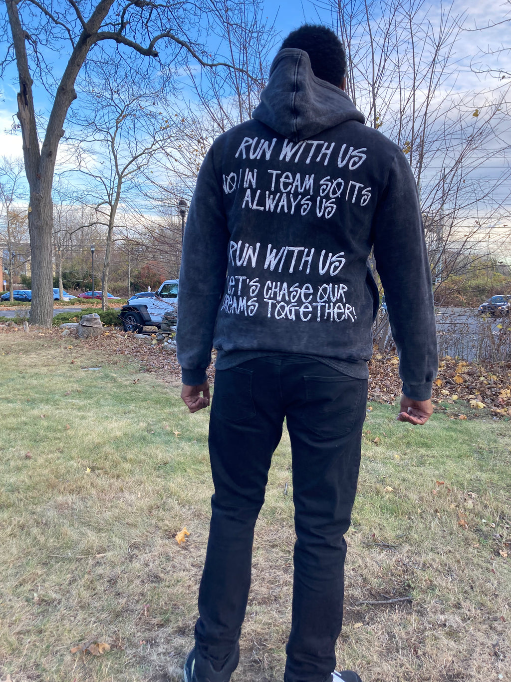 Run with us BLACK WOMEN HAIRSTYLE HOODIE