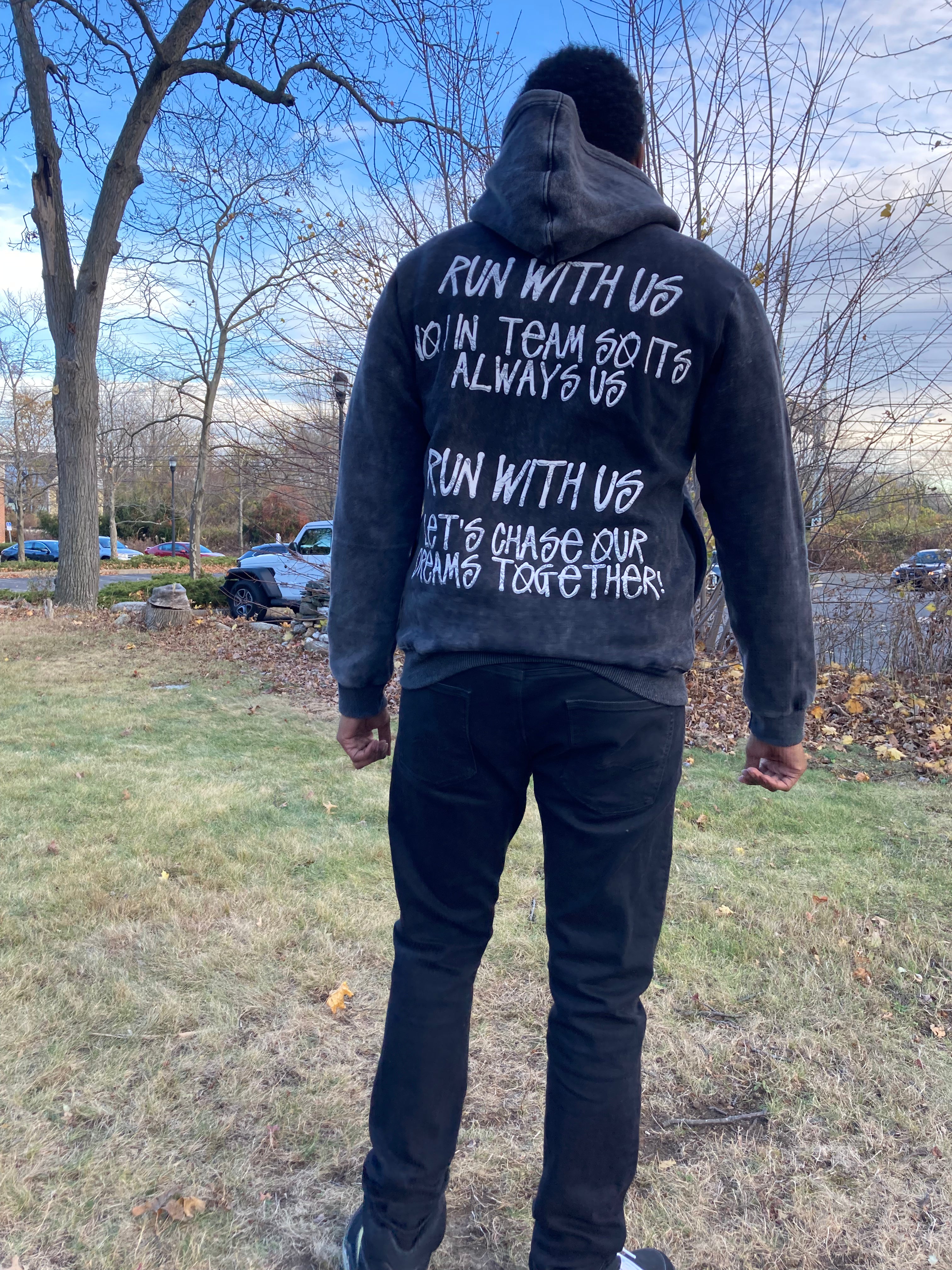 Run with us BLACK WOMEN HAIRSTYLE HOODIE