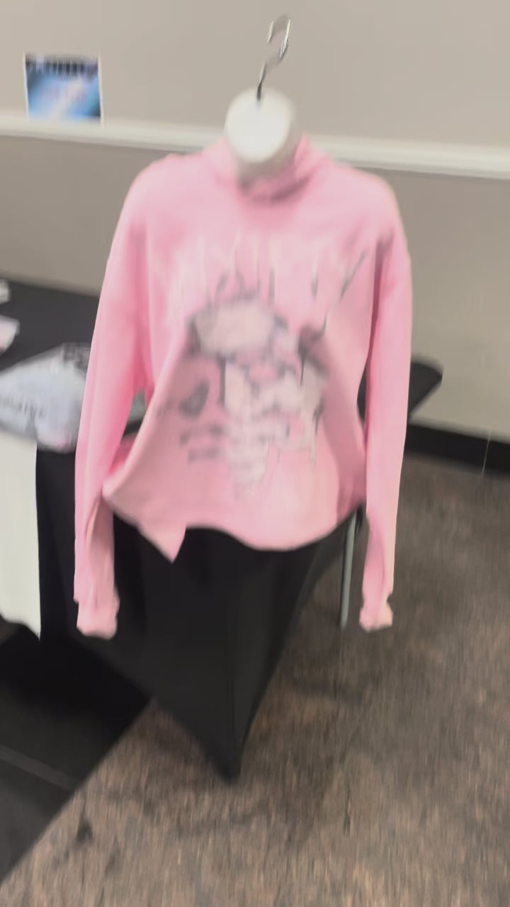 Runwithus pink anxiety hoodie